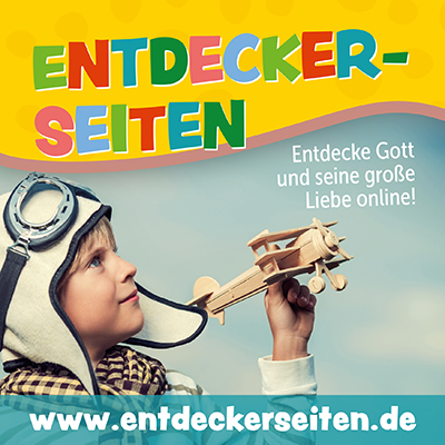 Entdeckerseiten - Ein Junge mit einem Flugzeug in der Hand